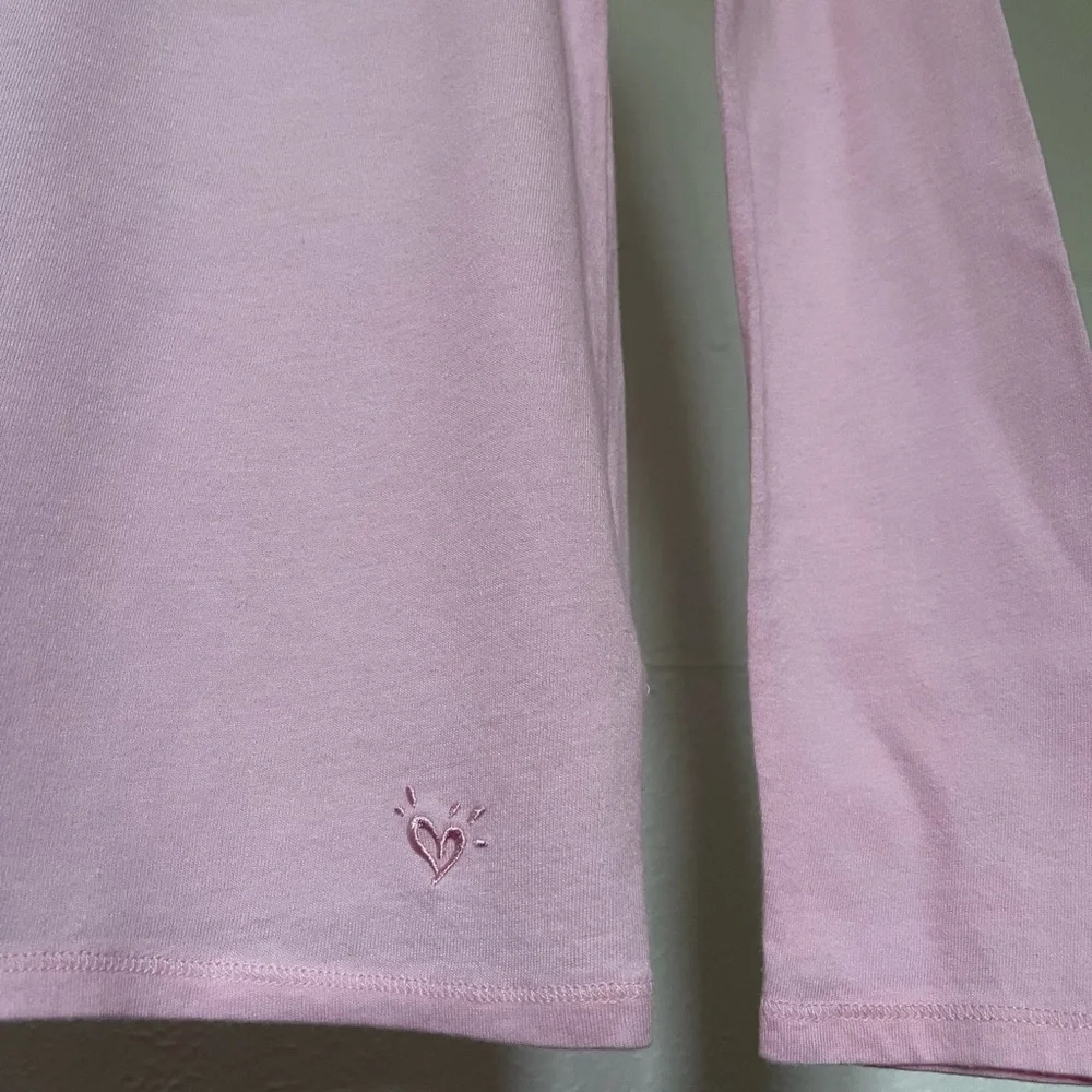 Justice long sleeve V neck shirt for girls size 14